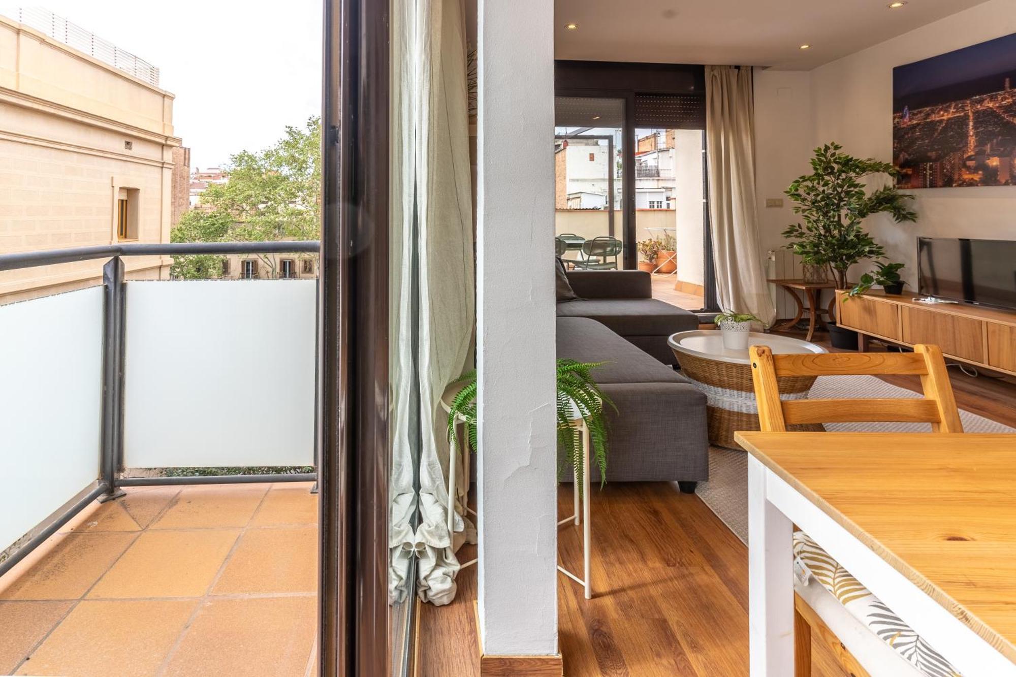 Centrico Apartamento Con Terraza Barcelona Eksteriør billede