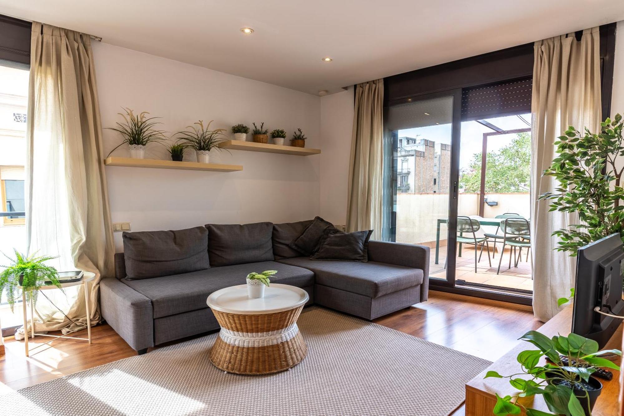 Centrico Apartamento Con Terraza Barcelona Eksteriør billede